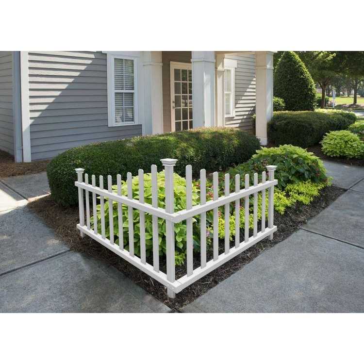 Zippity Outdoor Products No-Dig Ashley Corner White Picket Accent Panel Kit - Cheap Fitting