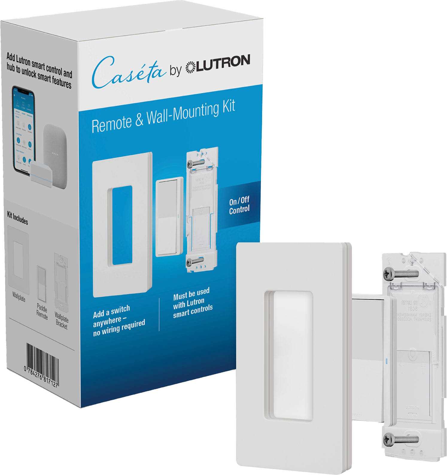 Lutron Pico Smart Wireless Remote with Wall Mount Kit White 3014619 - Cheap Fitting