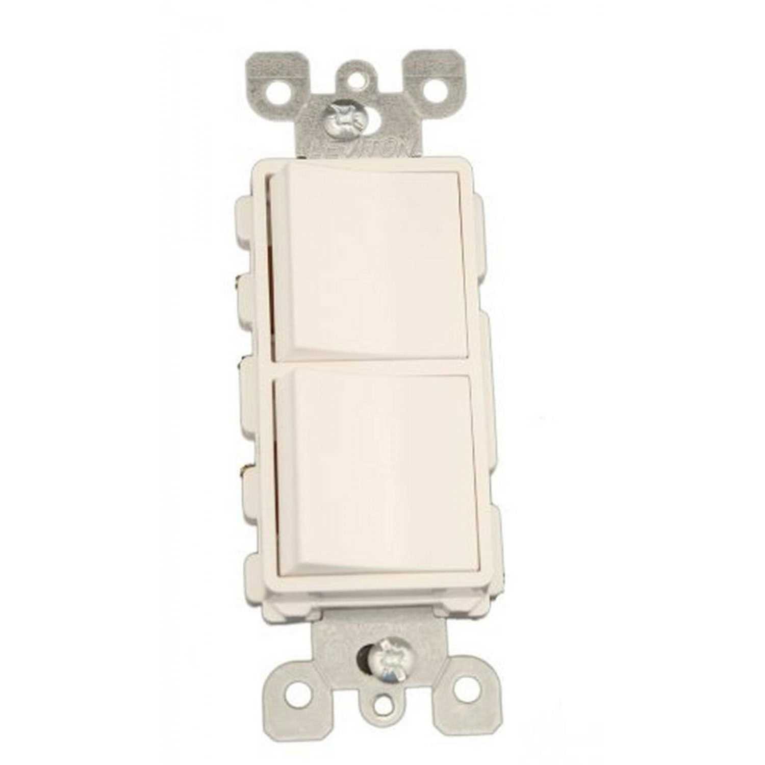Leviton 5641-W Decora AC Combination Switch Single Pole/3-Way - Cheap Fitting