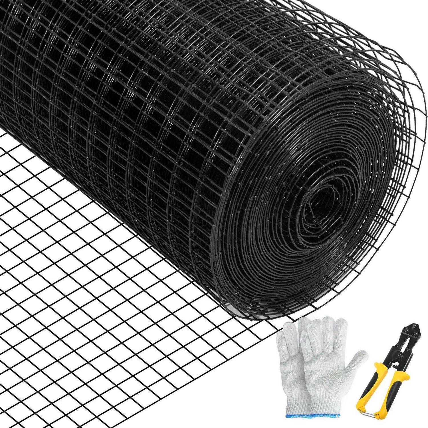 VEVOR Hardware Cloth Mesh Size Galvanized Steel Vinyl Coated 16 Gauge Chicken Wire Fencing - Cheap Fitting