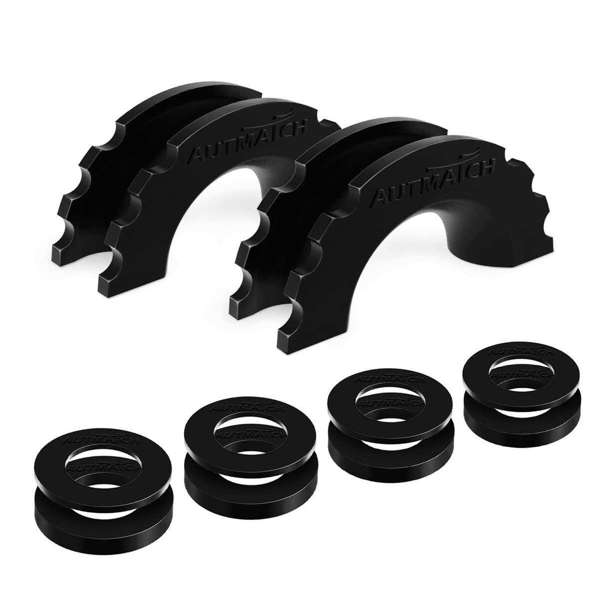 AUTMATCH Pack of 2 D-Ring Shackle Isolators Washers Kit 2 Rubber Shackle Isolato - Cheap Fitting
