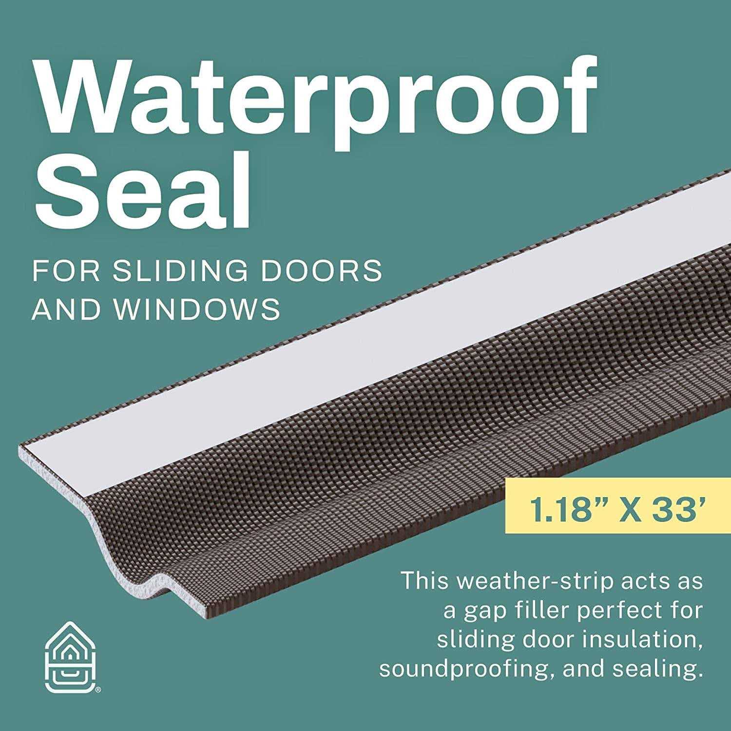 Home Intuition Sliding Door Gap Filler & Window Draft Stopper 33” Weatherstripping Self Adhesive Foam Seal Strip - Cheap Fitting