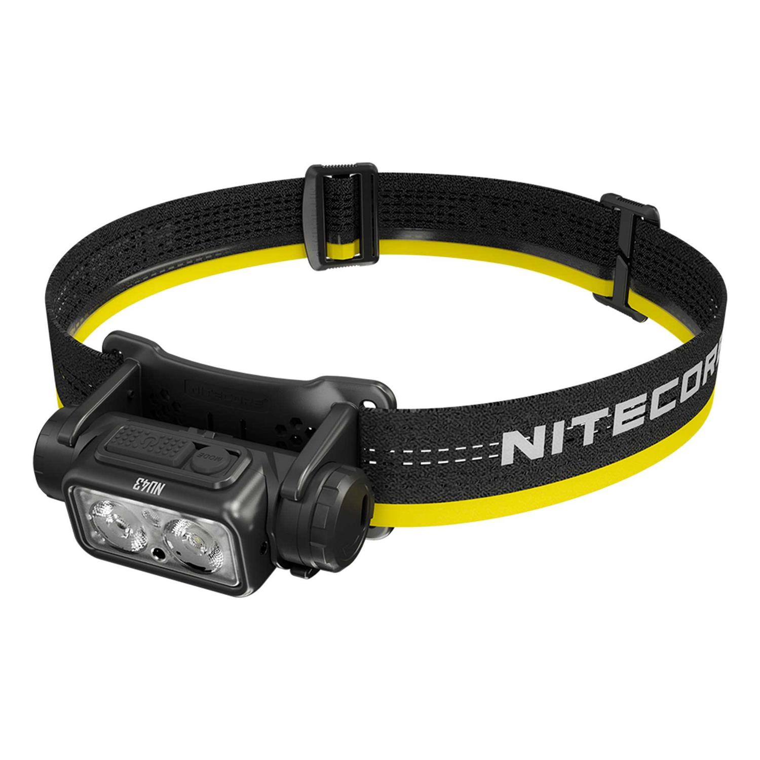 Lightweight Nitecore NU43 USB-C Rechargeable Headlamp 1400 Lumens - Cheap Fitting