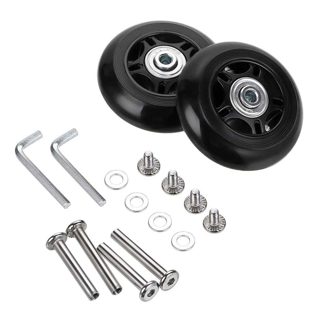 OwnMy 18mm Luggage Suitcase Replacement Wheels Rubber Swivel Caster Wheels Bearings Repair Kits - Cheap Fitting