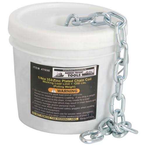 Haul-Master 1/4 in. x 35 ft. Chain Coil - Cheap Fitting