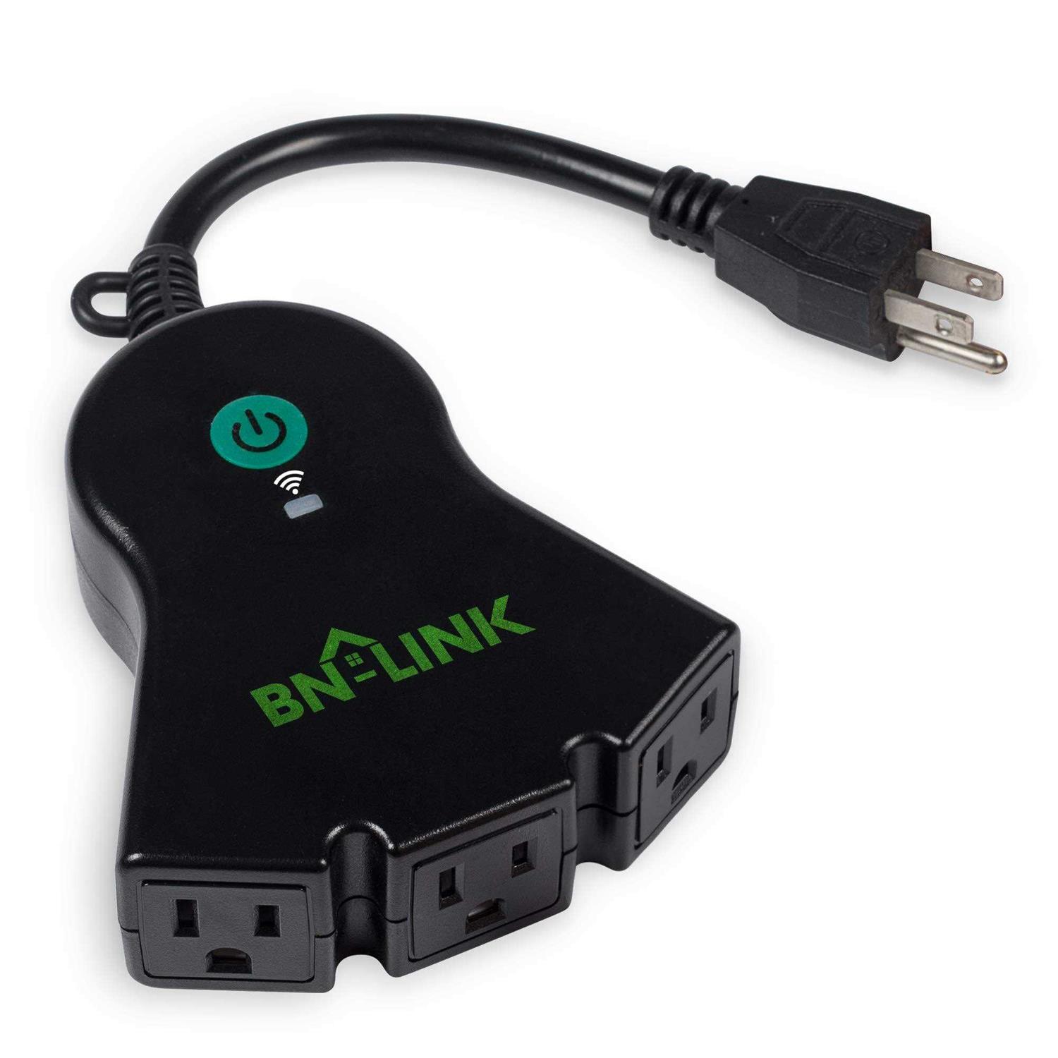 BN-LINK Smart WiFi Heavy Duty Outdoor Outlet, Timer and Countdown Function, No Hub Required for Outdoor Lights, Compatible with Alexa and Google - Cheap Fitting