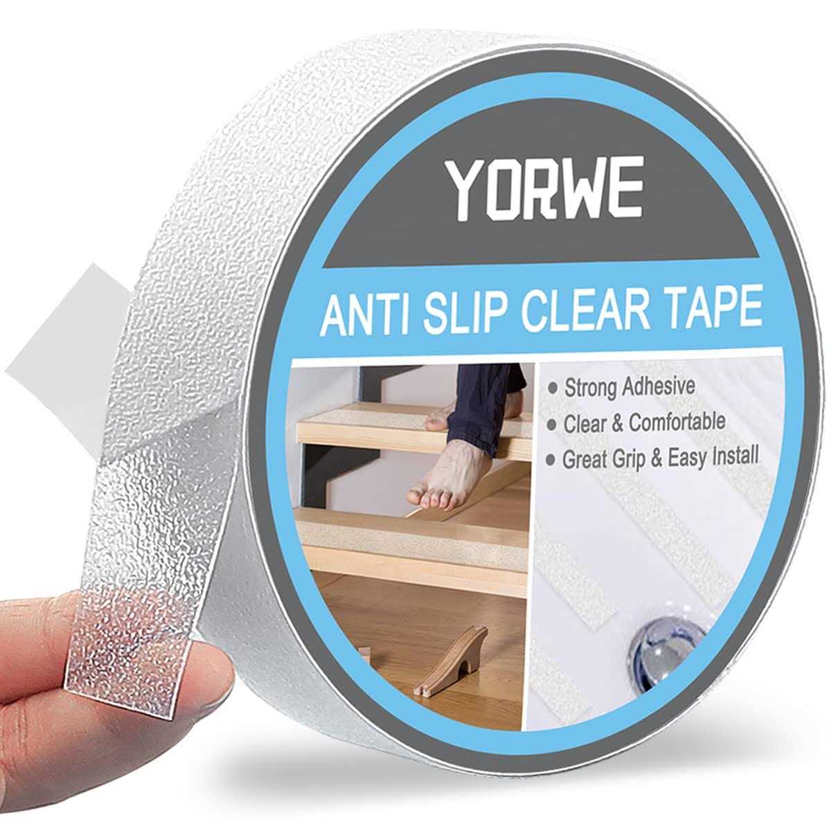 Yorwe Anti Slip Tape Transparent, More Clear and Comfortable Safety Track Tape - Cheap Fitting