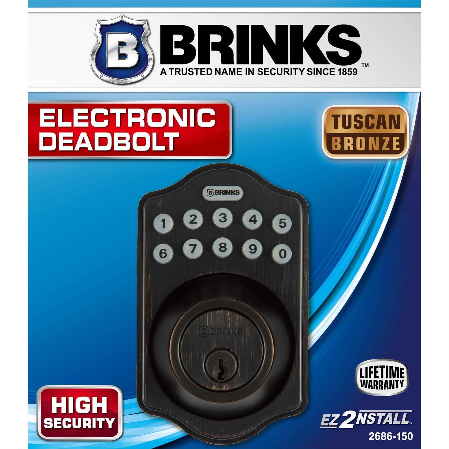 Brinks Electronic Deadbolt Door Lock - Cheap Fitting