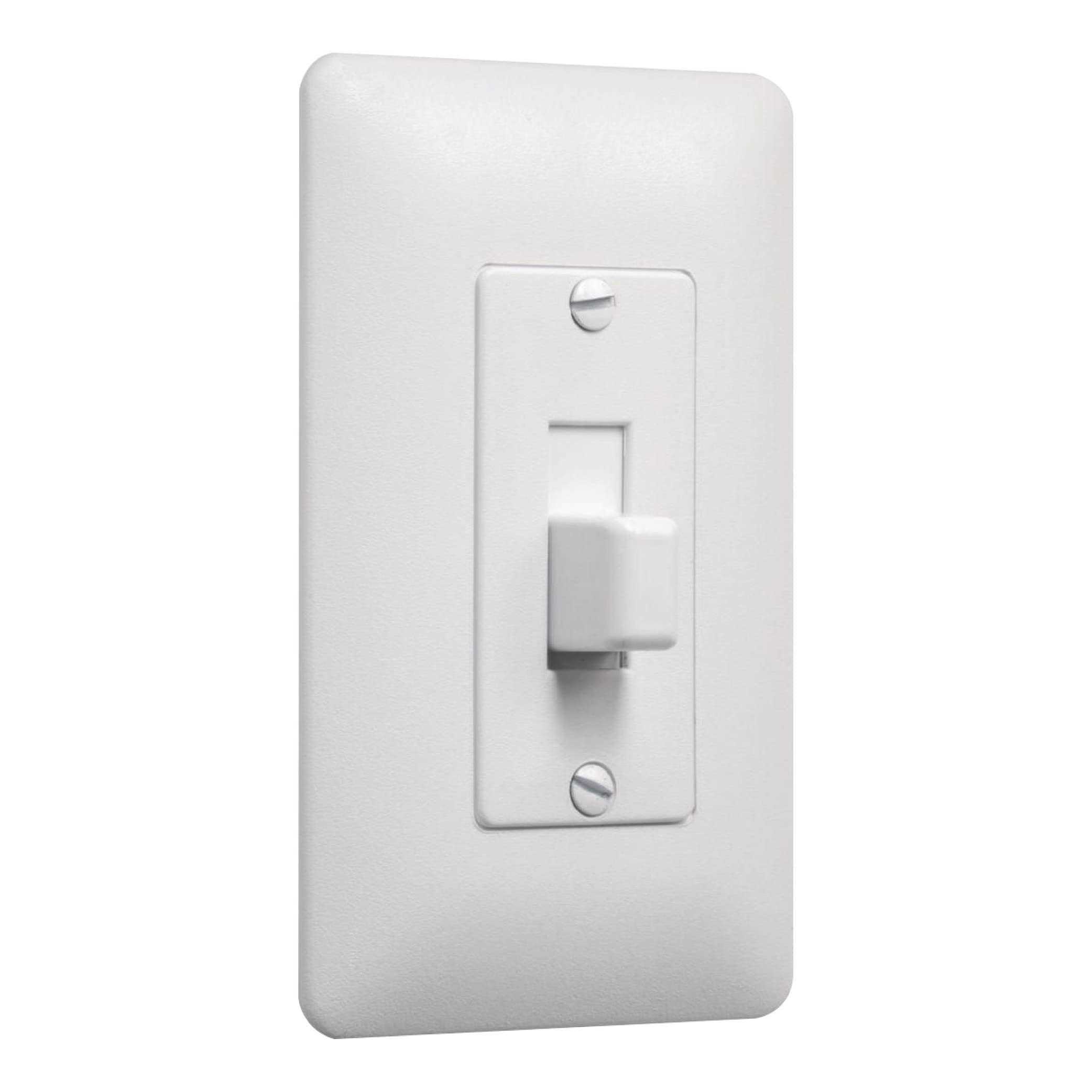 TayMac Wall Plate Cover Masque White 1 gang Plastic Toggle - Cheap Fitting