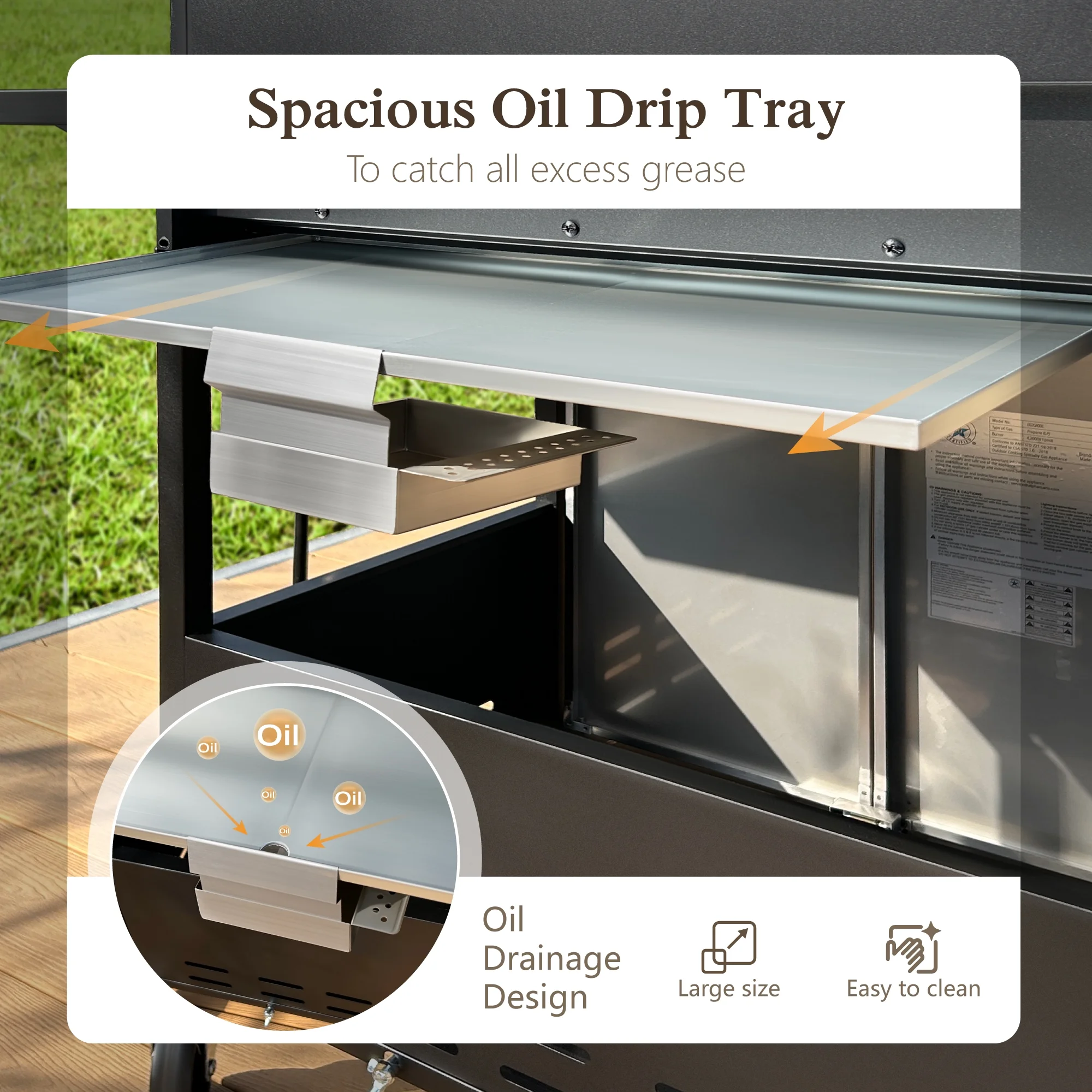 Alpha Joy 4-Burner Stainless Steel Propane Gas Grill with Side Burner - Cheap Fitting