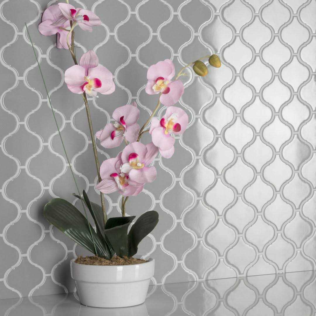 Metro Lantern 3 x 3 Porcelain Arabesque Mosaic Wall & Floor Tile Merola Tile - Cheap Fitting