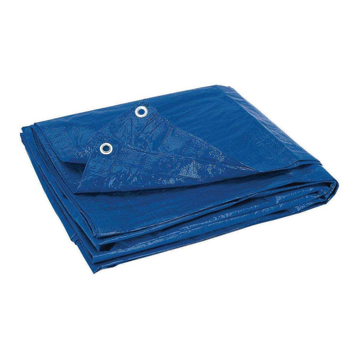 Hft 7 ft. 4 in. x 9 ft. 6 in. Blue All Purpose/Weather Resistant Tarp - Cheap Fitting