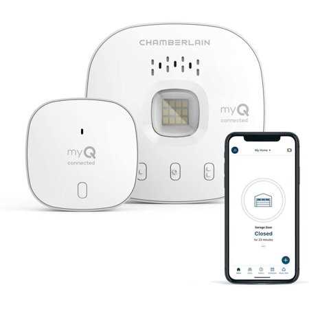 CHAMBERLAIN Smart Garage Control – Wireless Garage Hub and Sensor with Wifi & Bluetooth – Smartphone Controlled, myQ-G0401-ES, White - Cheap Fitting