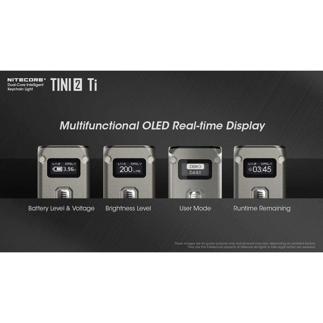 Nitecore TINI 2 500 Lumen Rechargeable Keychain Flashlight - Cheap Fitting