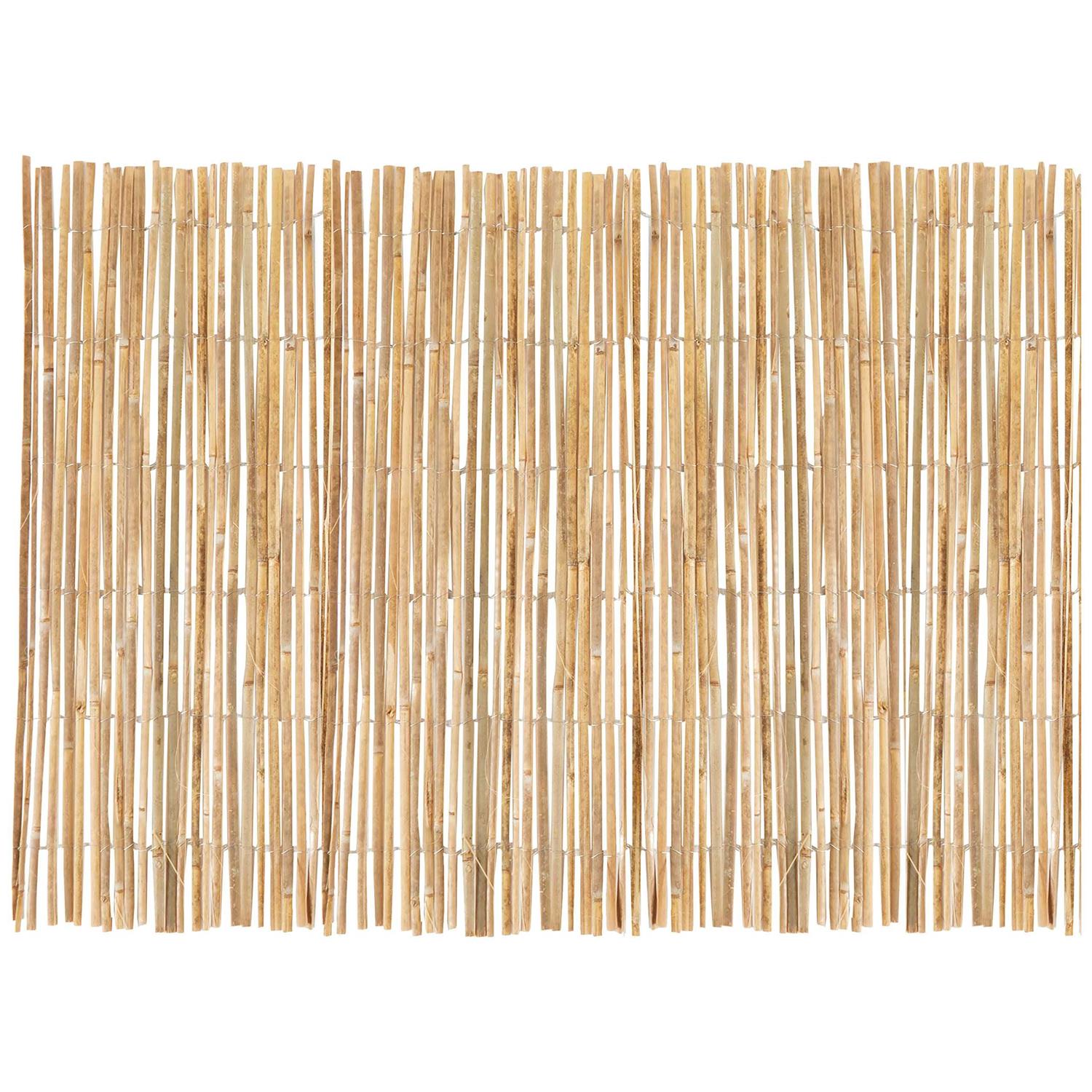 Forever Bamboo Natural Split Rolled Bamboo Fence Panel for Garden Privacy Fence Screen for Indoor or Outdoor 4 Ft H x 6 Ft L - Cheap Fitting