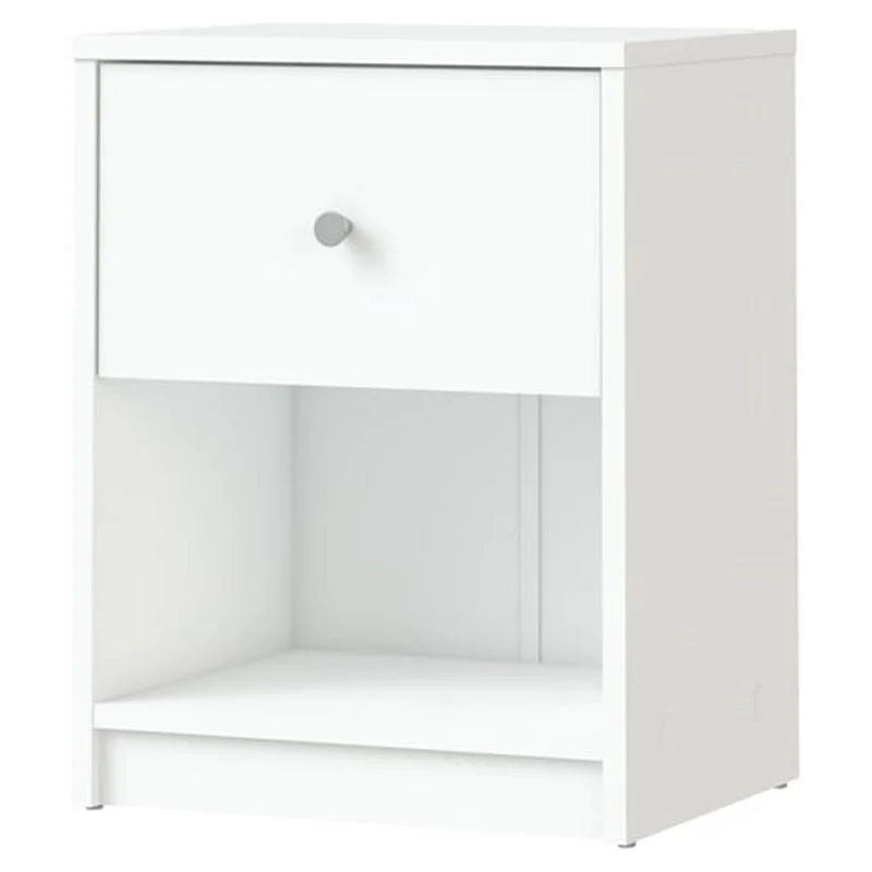 2 Piece Modern Wood Dresser and Nightstand Bedroom Set in White - Cheap Fitting