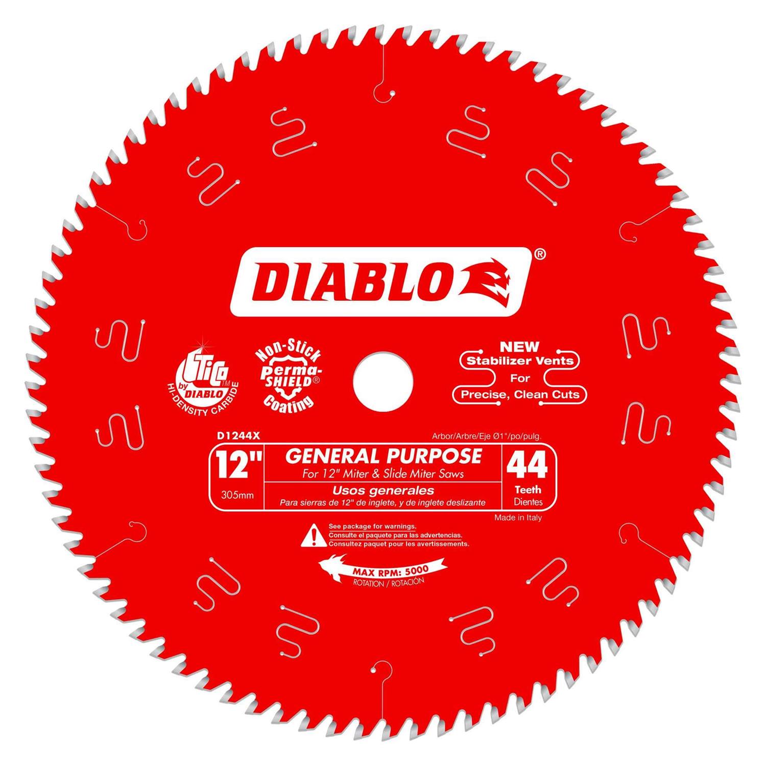 Diablo D1244X General Purpose Saw Blade - Cheap Fitting