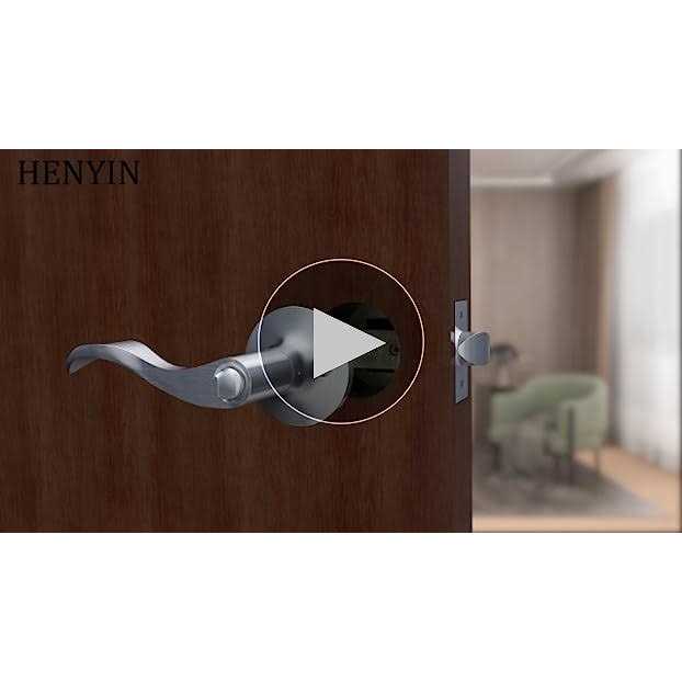 HENYIN Wave Lever Keyed Entry Door Lock/Door Knob Hardware Wave Handle and Closet Lockset - Cheap Fitting