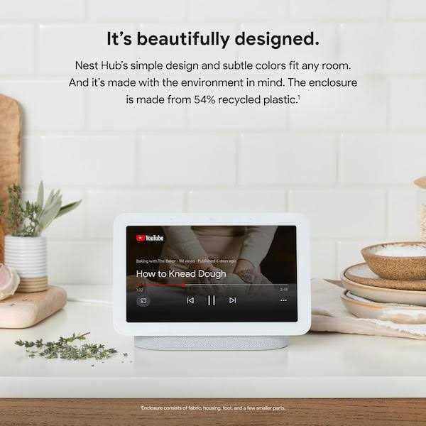 Google Nest Hub 2nd Gen Smart Home Speaker and 7 Display Defiant Smart HubSpace Plug with 1 Outlet - Cheap Fitting