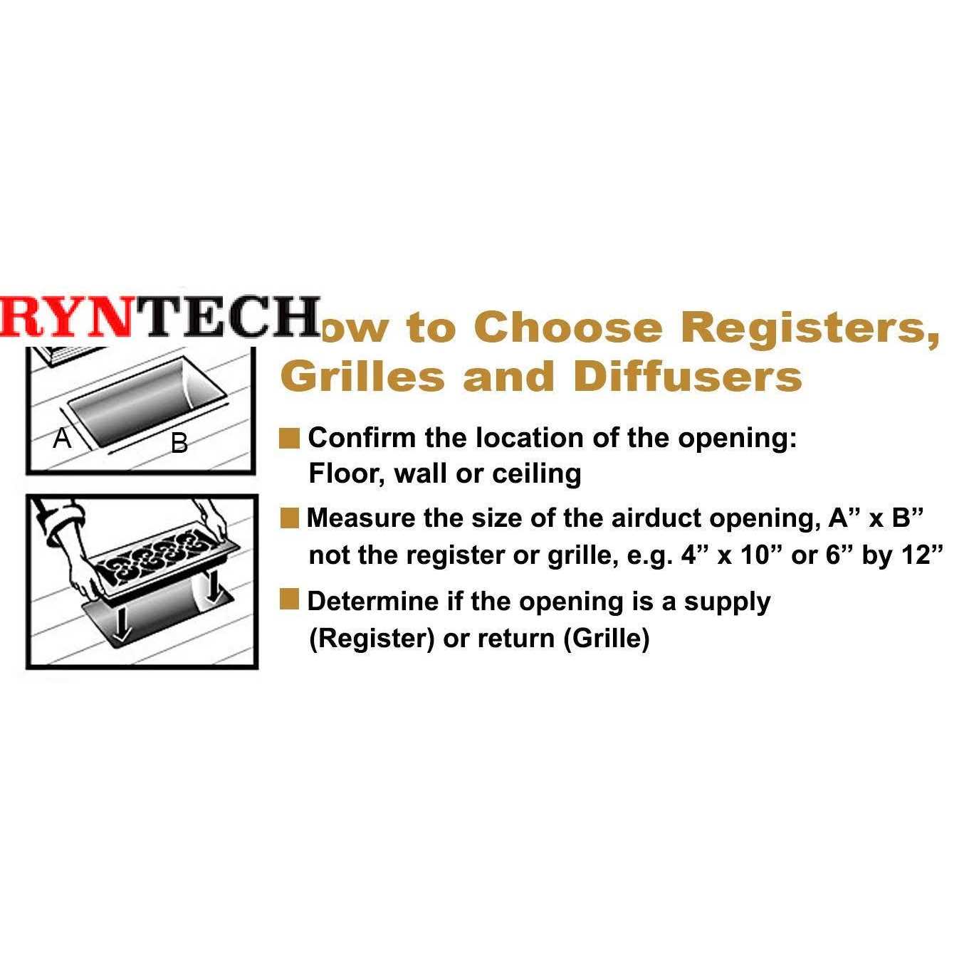 Decor Grates Sidewall/Ceiling Register ST610W - Cheap Fitting