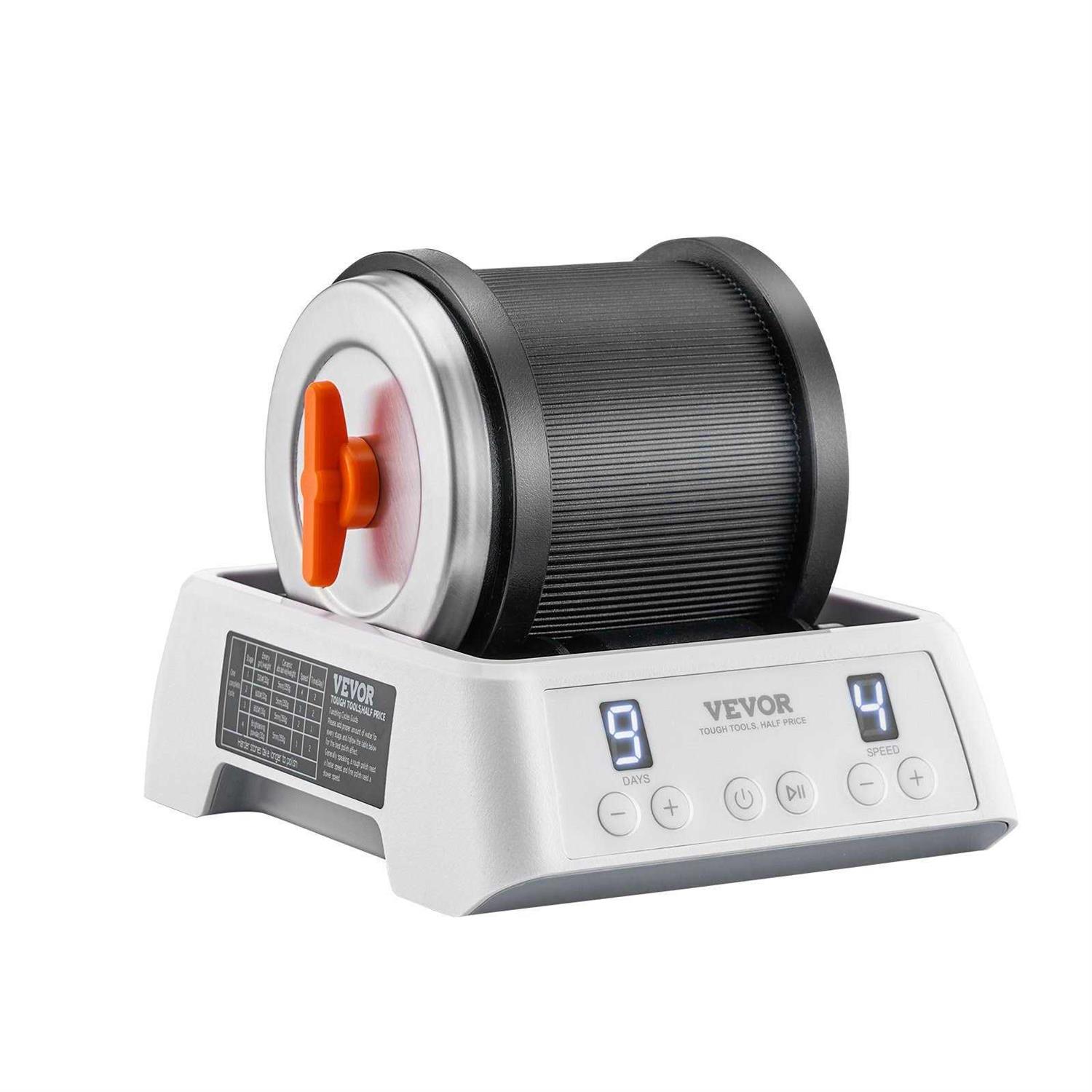 VEVOR Direct Drive Rock Tumbler Kit 4-Speed/9-Day Timer - Cheap Fitting