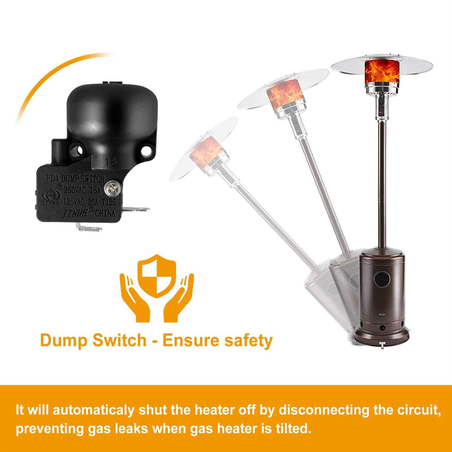 ranwin Thermocouple & Tilt Switch for Patio Heater, Thermocouple and Dump Switch Repair Kit for Propane - Cheap Fitting