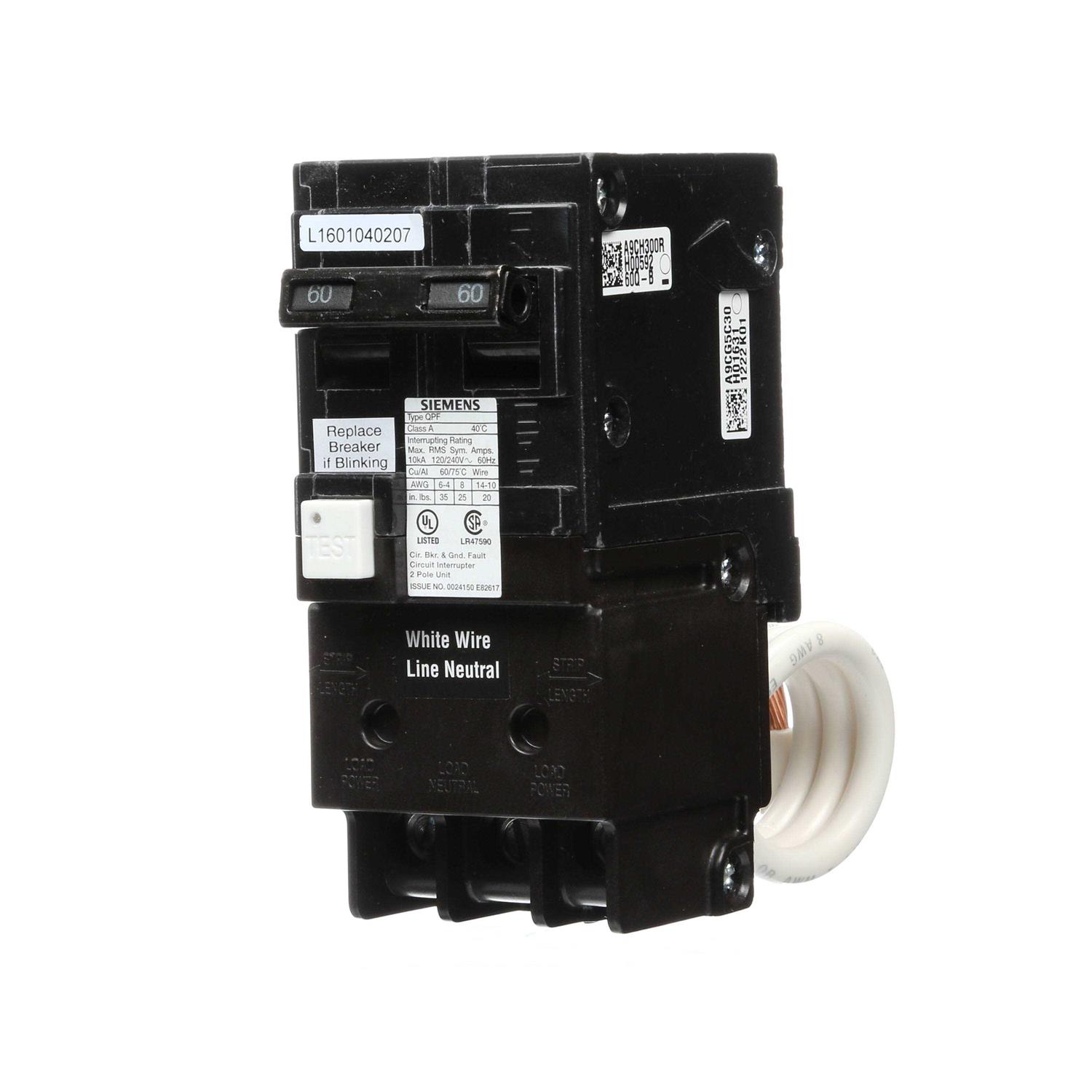 Siemens QF260A 2 Pole Circuit Breaker - Cheap Fitting