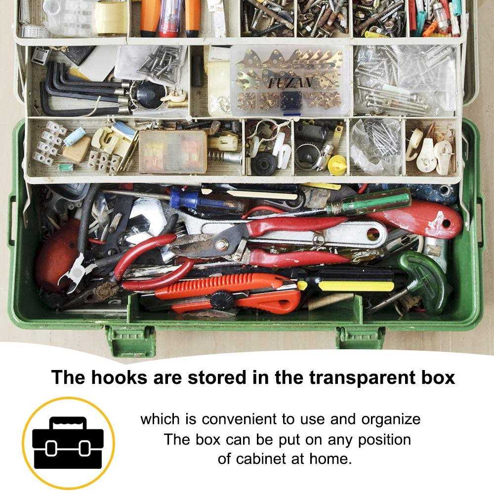 125 pcs Picture Hangers Heavy Duty Picture Hanging Kit with Nails	125 pcs Picture Hangers Heavy Duty Picture Hanging Kit with Nails - Cheap Fitting