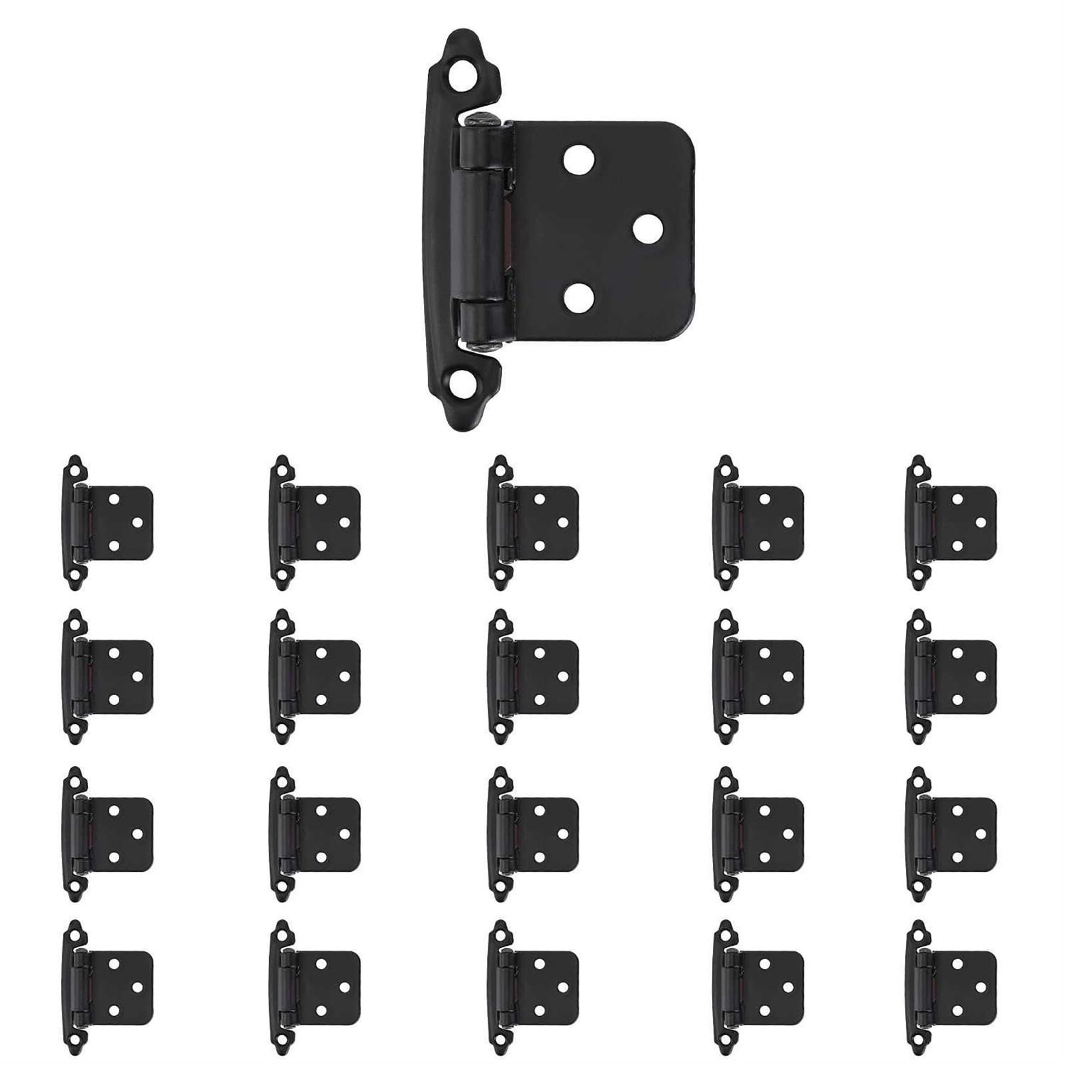 Overlay Cabinet Hinges 1/2 Inch 20 Pack Face Mount - Cheap Fitting