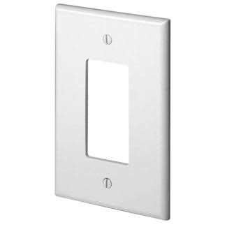 Leviton White 1-Gang Decorator/Rocker Wall Plate - Cheap Fitting
