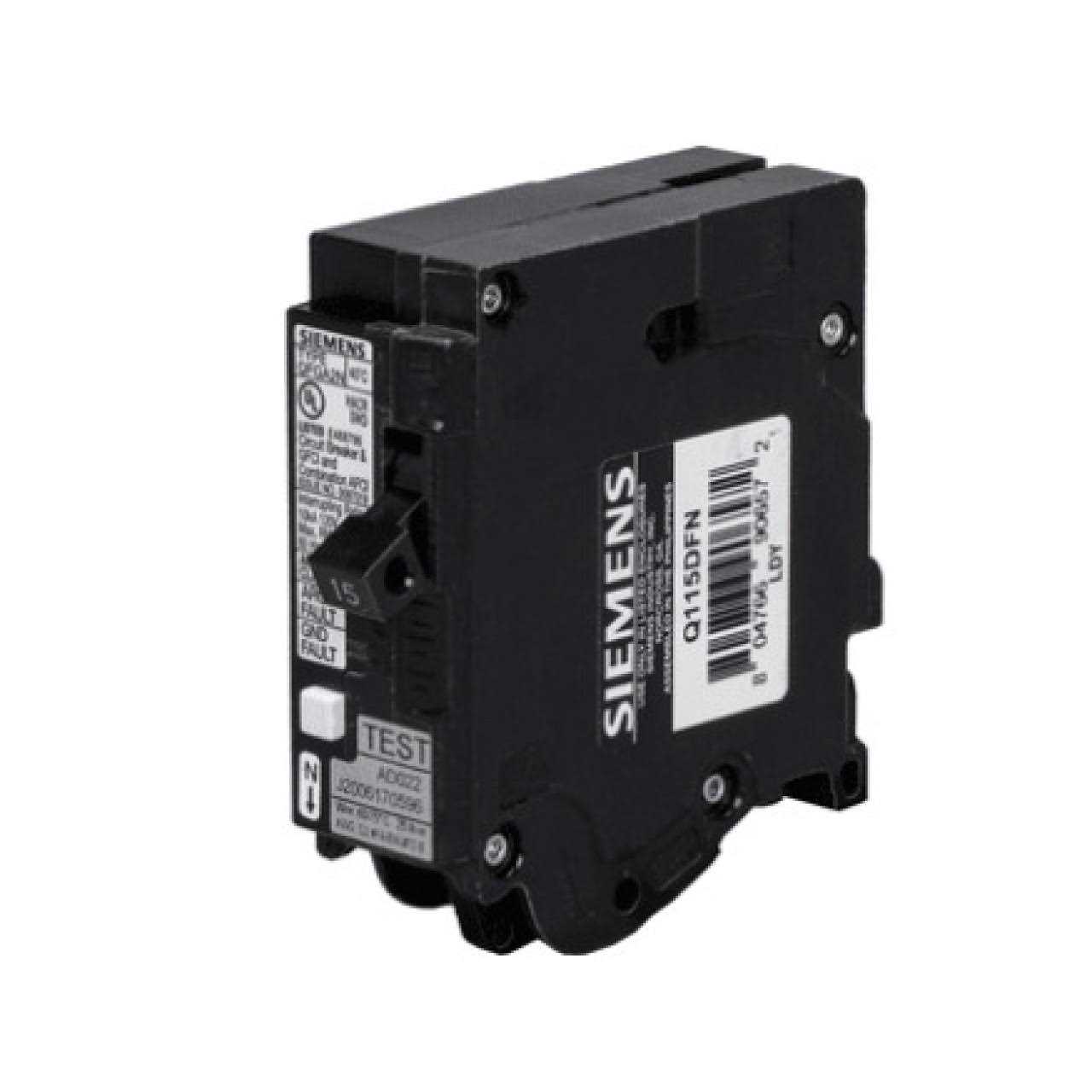 Siemens Q115DFN Circuit Breaker AFCI GFCI - Cheap Fitting