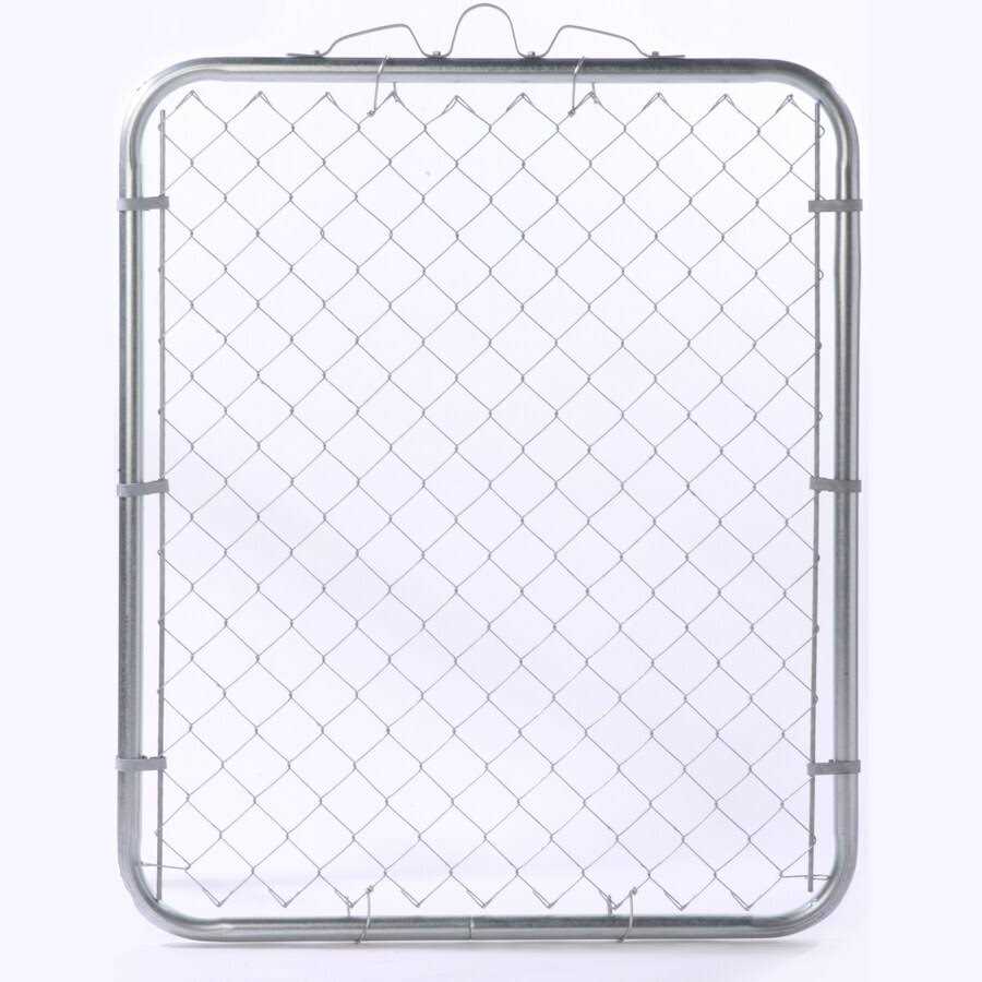Lowe’s 5-ft H x 3-1/2-ft W Galvanized Steel Walk-thru Chain Link Fence Gate with Mesh Size 2.375-in - Cheap Fitting