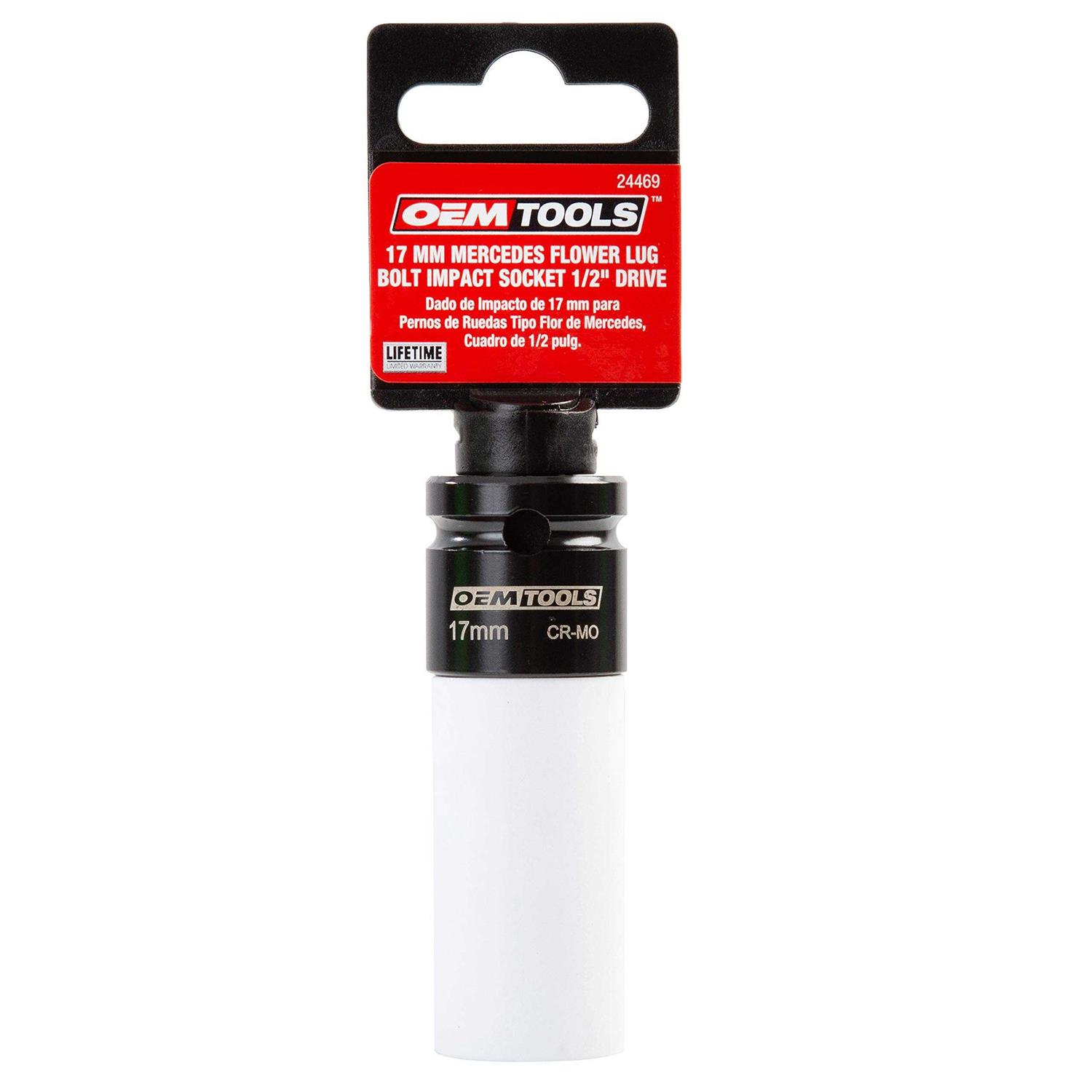 OEMTOOLS 24469 1/2 Drive 17 mm Mercedes Flower Lug Bolt Impact Socket - Cheap Fitting