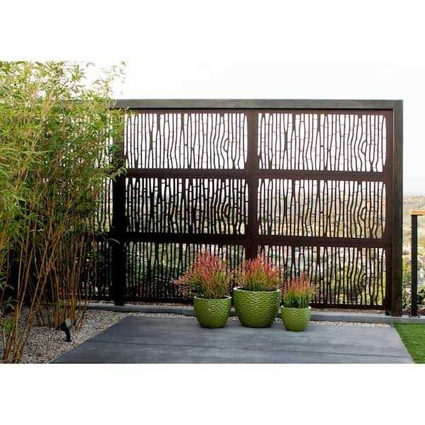 OUTDECO 5/16 in. x 24 in. x 48 in. Bungalow Modular Hardwood Composite Decorative Fence Panel - Cheap Fitting