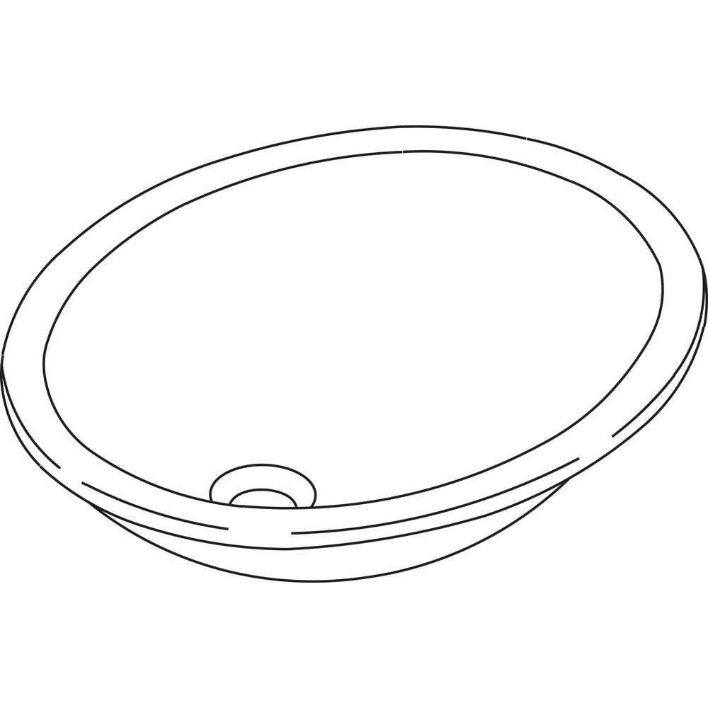 KOHLER Caxton White Undermount Oval Transitional Bathroom Sink - Cheap Fitting