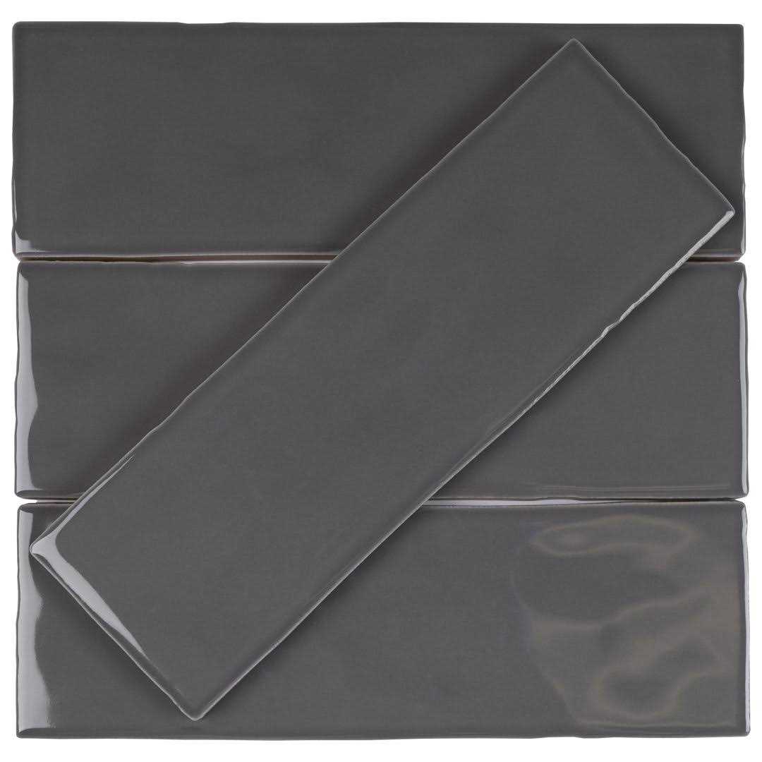 Supreme Tile Borgo Subway Black 2.6 in. x 7.9 in. Matte Porcelain Floor and Wall Tile - Cheap Fitting