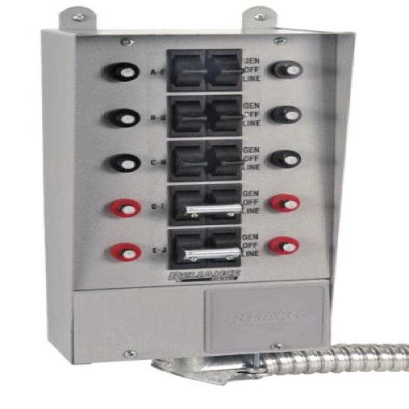 Reliance Controls 31410B Pro/Tran 10-Circuit 30-Amp Indoor Generaor Transfer Switch - Cheap Fitting