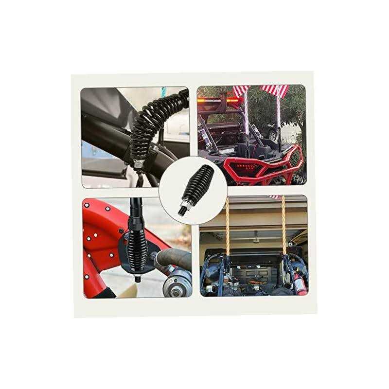 Nilight 2pcs Heavy Duty Barrel Spring Mounting Base for Whip Light ATV UTV RZR SXS Can Am Truck Jeep Off Road - Cheap Fitting