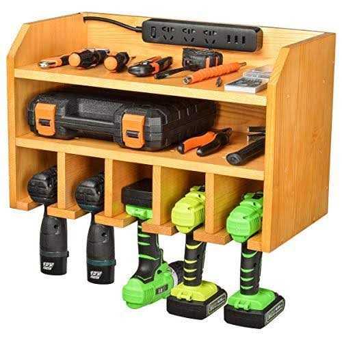 XCSOURCE Drill Charging Station Drill Storage Wall Mounted Power Tool Storage - Cheap Fitting
