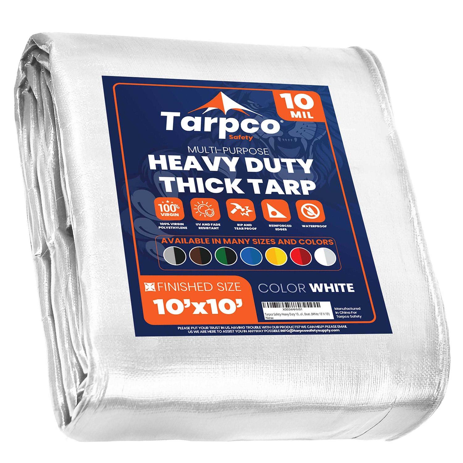 Tarpco Safety Heavy Duty Mil Tarp Cover - Cheap Fitting