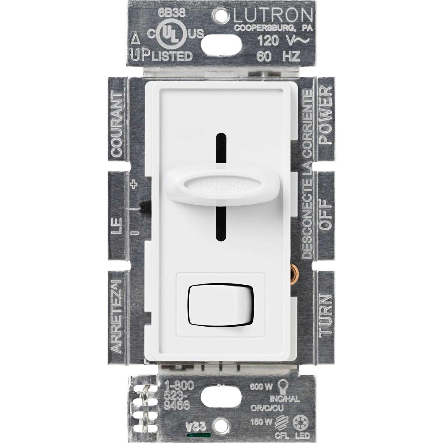 Lutron SCL-153P-WH Skylark Dimmer - Cheap Fitting