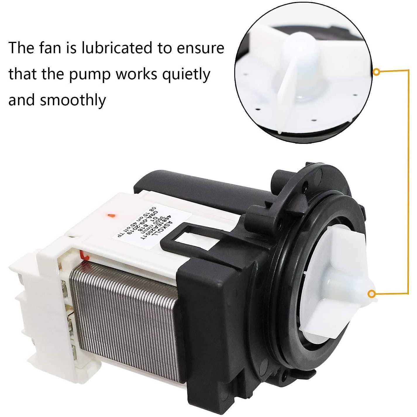 4681EA2001T Washer Drain Pump Motor by AMI PARTS Washer Drain Pump OEM - Cheap Fitting