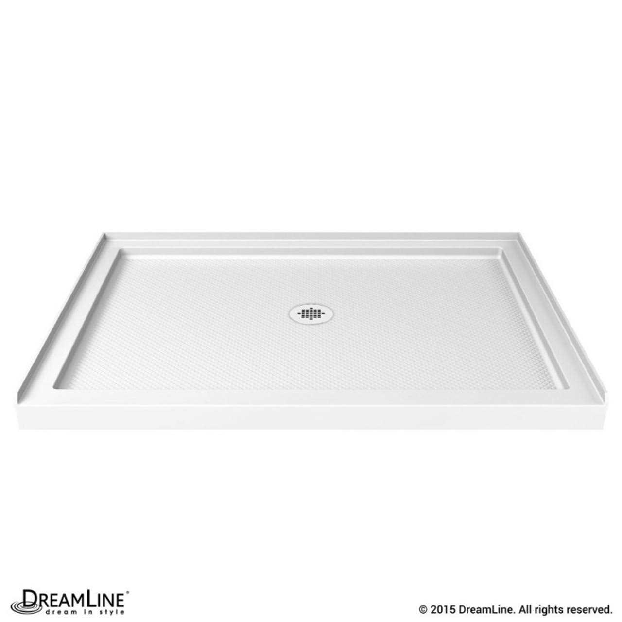 DreamLine SlimLine 36 in. D x 42 in. W x 2 3/4 in. H Center Drain Single Threshold Shower Base DLT-1136420 - Cheap Fitting