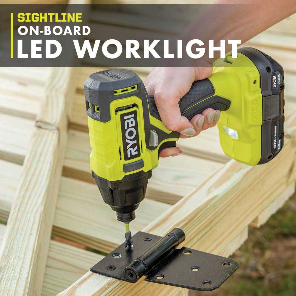 Ryobi P235 1/4 inch One+ 18 Volt Lithium Ion Impact Driver with 1,600 Pounds of - Cheap Fitting