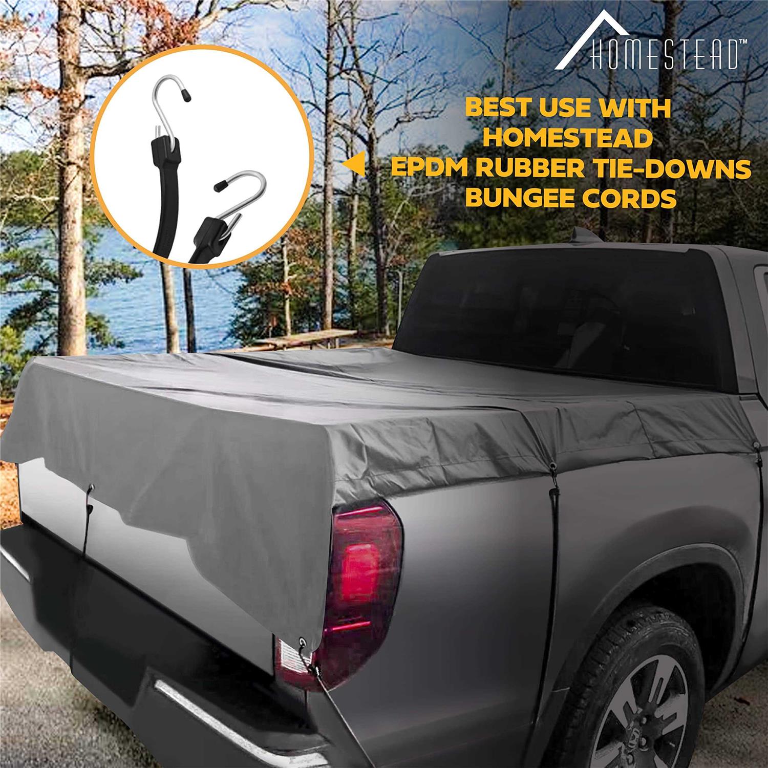 HOMESTEAD Heavy Duty 12 Mil Tarp Cover with Metal Grommets and Reinforced Edges - Cheap Fitting