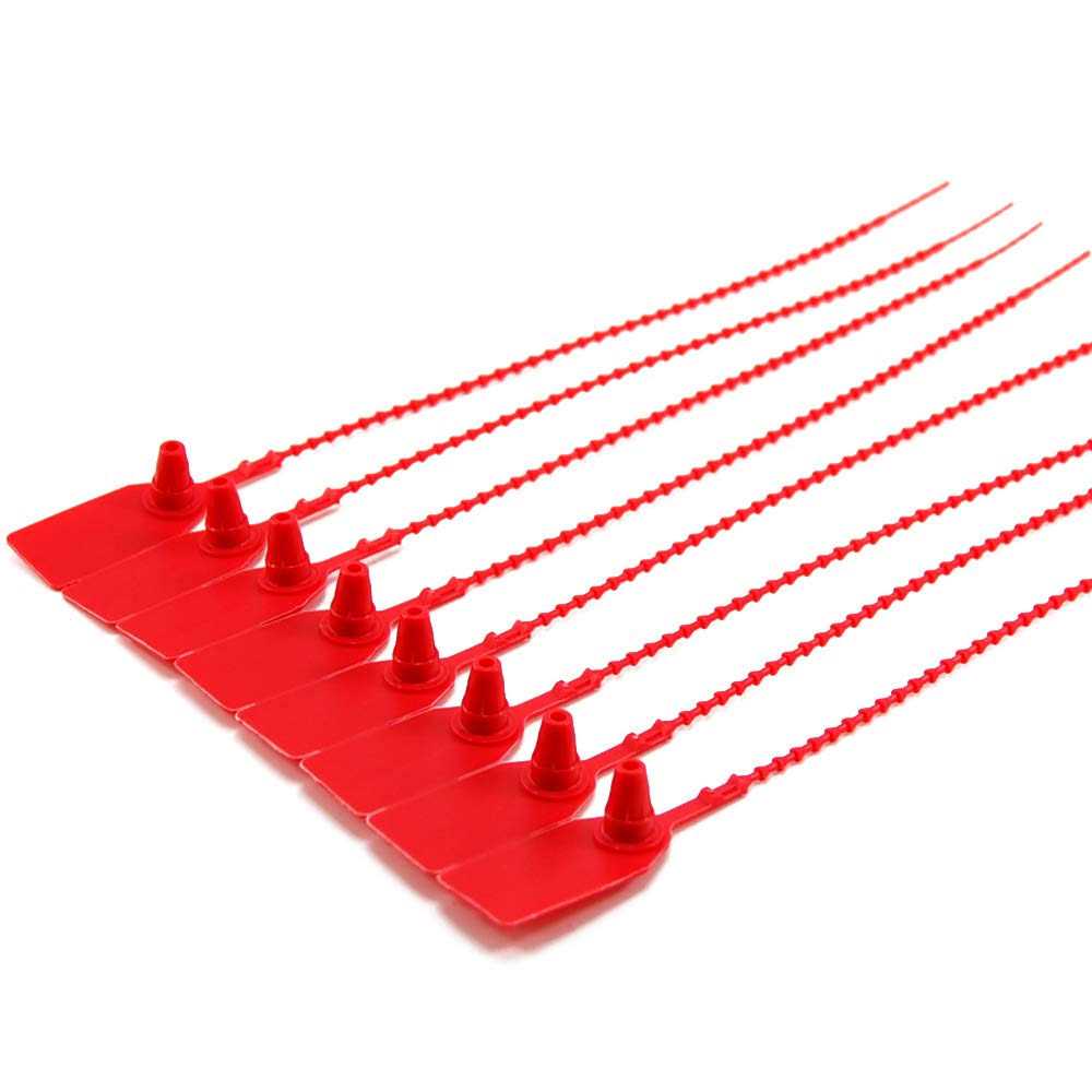 Leadseals 100 Plastic Tamper Seals Zip Ties For Fire Extinguishers Pull Tite Security Tags Numbered Disposable Self-locking Tie 250mm Length - Cheap Fitting