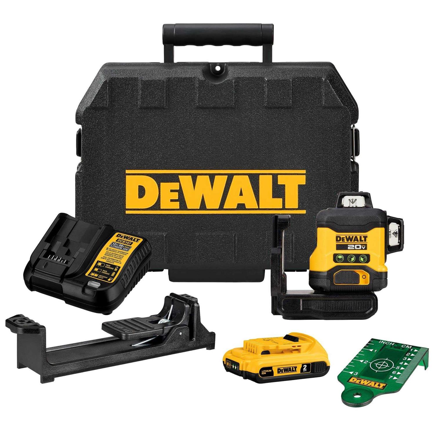 DEWALT DCLE34031D1 Atomic 20V 3×360 Line Laser Kit - Cheap Fitting