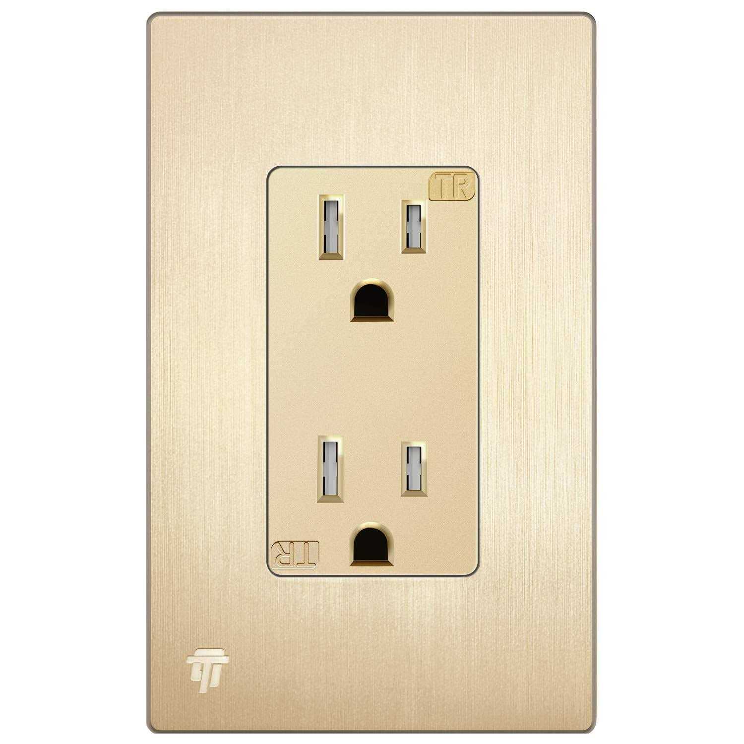 Enerlites Elite Series Decorator Receptacle Outlet Child Safe Tamper-Resistant - Cheap Fitting