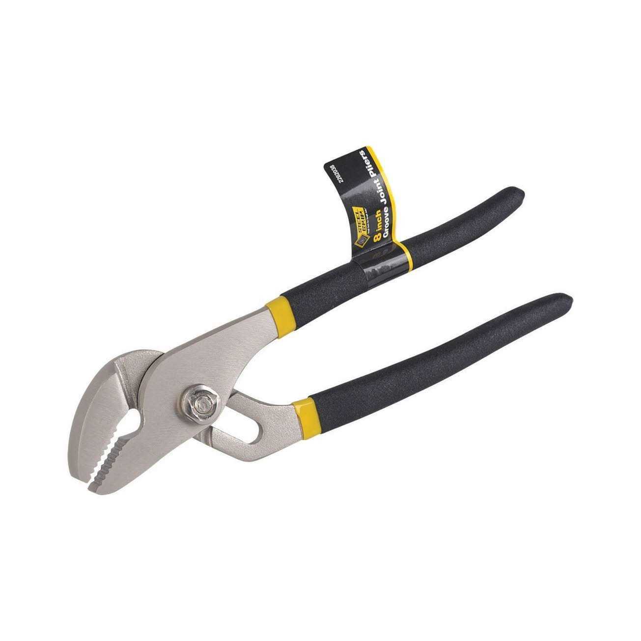 Steel Grip 8 in. Carbon Steel Tongue and Groove Joint Pliers 2262038 - Cheap Fitting