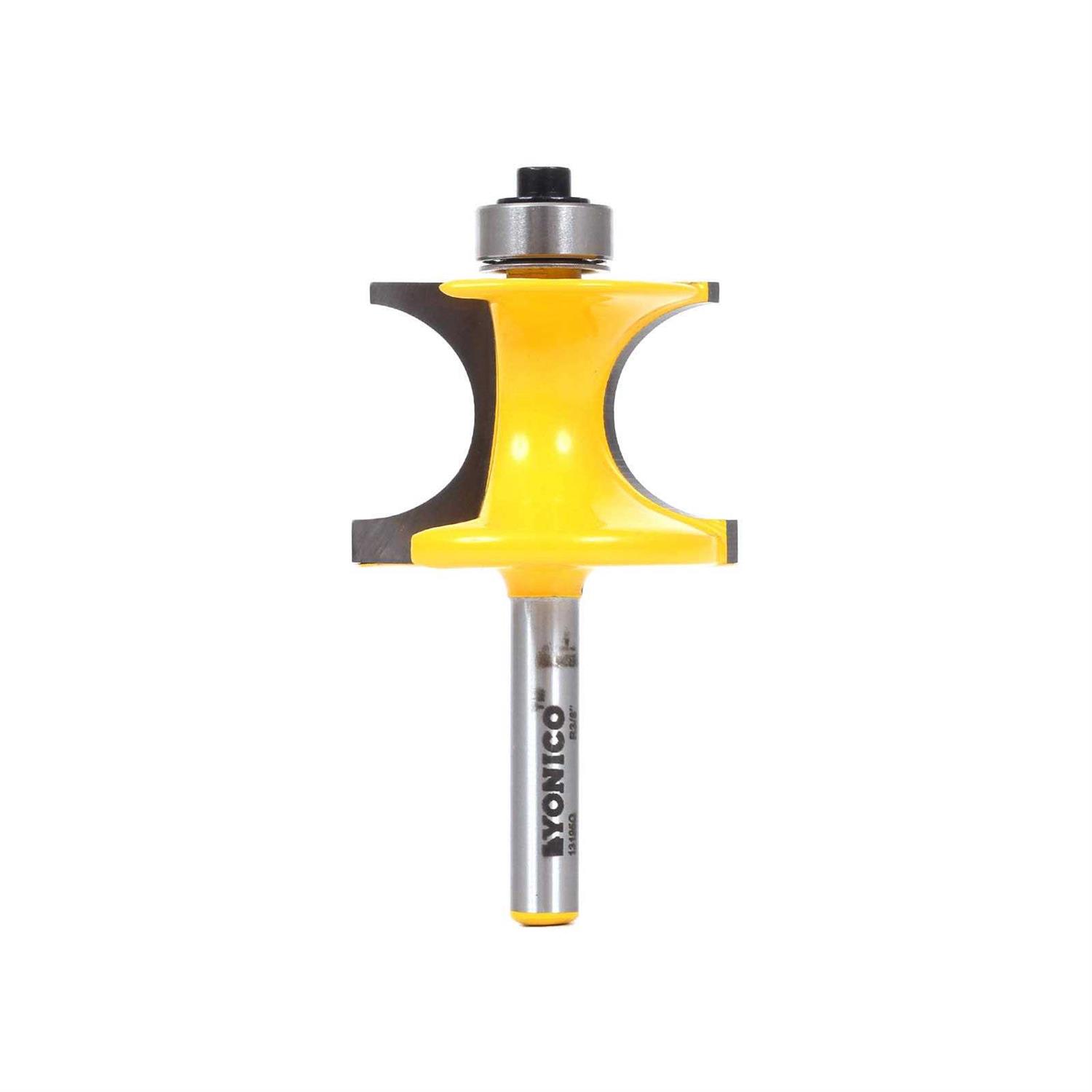 Yonico 13195q Bullnose Bead 3/4 in. Bead 1/4 in. Shank Carbide Tipped Router Bit - Cheap Fitting